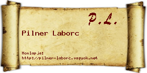 Pilner Laborc névjegykártya